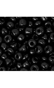 Glasperlen rocailles 6/0 (4mm) Black